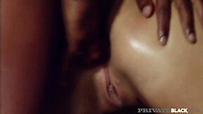 Interracial beauty Sophie Evans gets her ass pounded hard