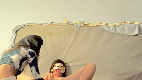 A female domination video with a findom theme and pegging action