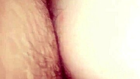 Real couple's slippery and stretching scene in the bedroom