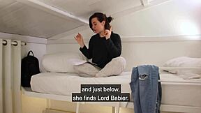 Dirty dorm roommates role-play princess and commoner scene