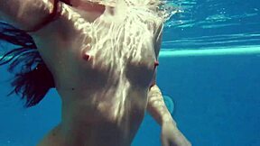 Kittina Ivory Strips Down in Public Swimming Pool for Fun