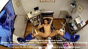 Miss Mars gets a gyno exam and achieves orgasm