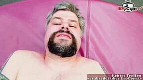 Ugly European housewife tries out amateur porn casting