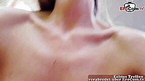 Ugly European housewife tries out amateur porn casting