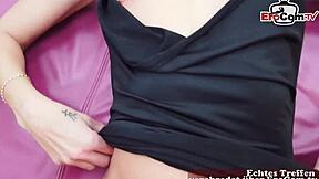 Ugly European housewife tries out amateur porn casting