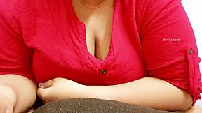 Asian MILF enjoys playing with her big boobs