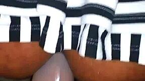 Femdom and deepthroat action in a small dick play scene