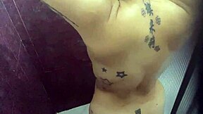 Stepmother’s sensual bath time encounter in lingerie