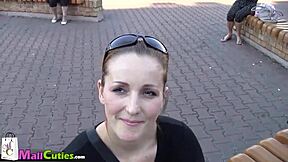 Young and pretty girls from the mall try out their sex skills in public