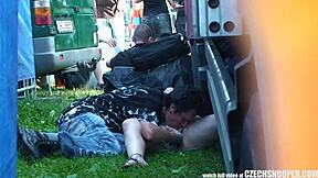 Public pleasure at a concert in the Czech Republic