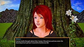 Amateur game with small-boobed girl turns into a porn movie