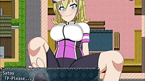 Flash cycling: Blonde MILF shows her big tits and ass