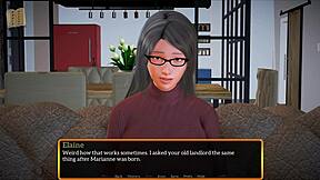 A walkthrough of the visual novel style game My new stepfamily 604