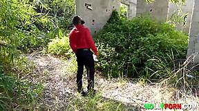 Krissyjoh meets Lucy in the forest for some hardcore sex