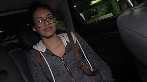 Beautiful woman traveled across the country to have her first porn scene