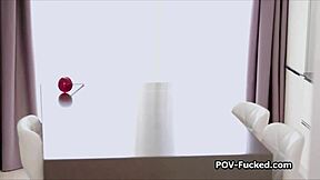 Amateur couple’s passionate experience with titjob and blowjob