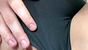 Natural tits bouncing while fucking close up and cum on cam