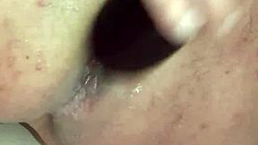 Gay solo scene with anal sex and eggplant