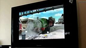 Train enthusiasts sing karaoke and have some bondage fun