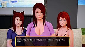 Walkthrough of the visual novel game My new stepfamily 606