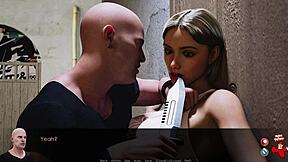 Big tits blonde gives a blowjob and gets roughed in a special sex scene