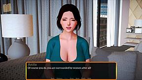 Walkthrough of the visual novel game My new stepfamily 606