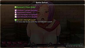 Thick white girl gets fucked hard in Karryn's prison