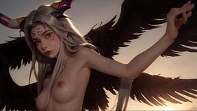 Hentai game with animated cartoons and big tits