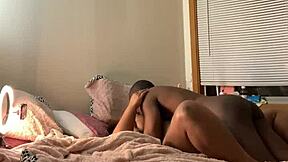 Ever tried sucking on huge pregnant girlfriend's ebony tits?