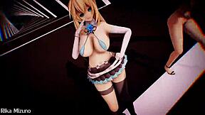 Pretty girls dance to Luvoris in MMD R18