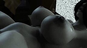 Sadako gets slammed with a wild creampie in hentai action