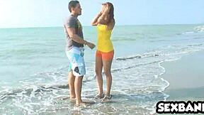 Natural tits and a great ass are the main attractions of this video
