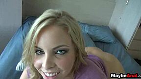 Pretty blonde gets her ass fucked by Krystal 2 in public