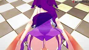 ScÃthach-skadi having sex on a throne in free POV