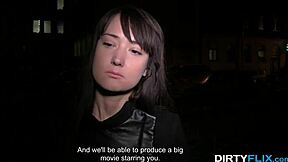 Angie Moon, the porn agent of the future, in a hardcore scene