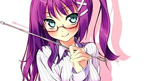 Ecchi hentai English lesson with a nude teacher