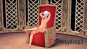ScÃthach-skadi having sex on a throne in free POV