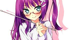 Ecchi hentai English lesson with a nude teacher