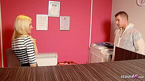Petite office girl Kiara Lord gets a secret raw fuck at work