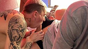 Men having sex in a tent and ripping each other’s holes