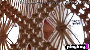 Blonde MILF Lindsay Marie reveals small tits in solo set
