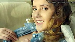 Sybil undressing and exploring her own body