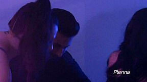 Lesbians Biella and Êgatha Ludovino enjoy a police officer
