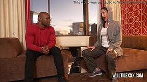 Married woman with big breast has secret affair with a black man