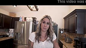 Young housewife teaches her step nephew about pleasure