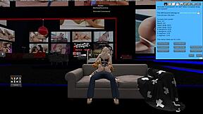 Beautiful positions in Second Life sex game with amazing girl