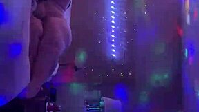 Big white butt shaking and bouncing on a big black cock