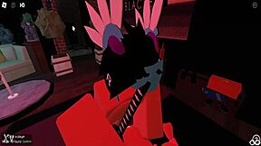 Hardcore sex with a hot slut in Roblox