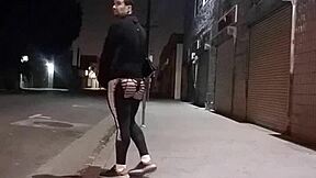 Gay Latino with a nice ass offering anal sex on the street