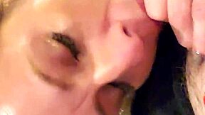 Early morning blow job with a horny amateur wife